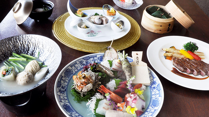 【特産プラン】厳選された海の幸と高級和牛を堪能する創作料理プラン《露天温泉付き客室指定》